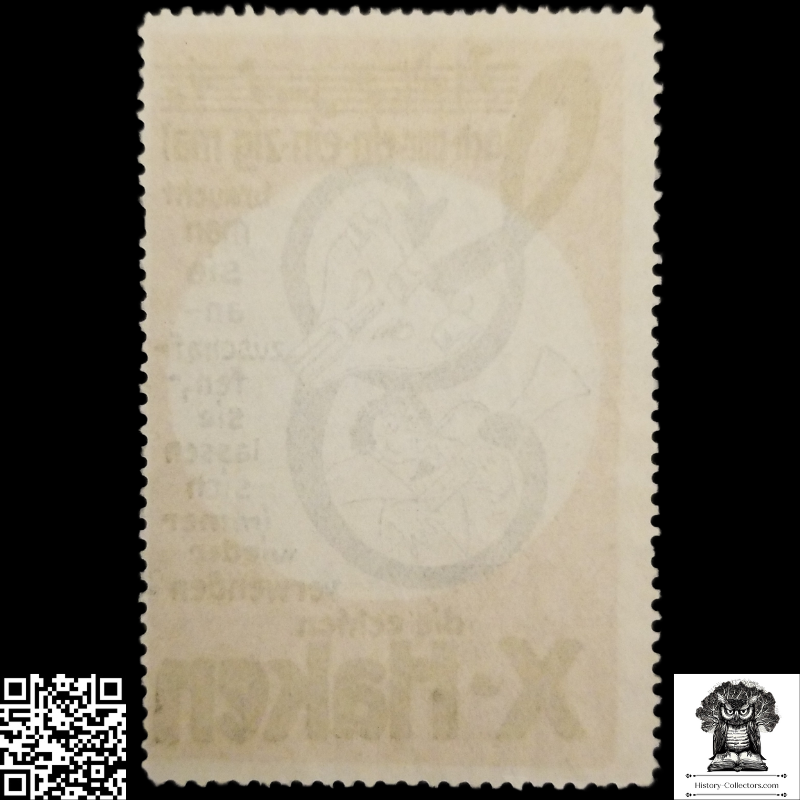 c1920 X-Hooks Reusable Musical Fastening Device Advertising Cinderella Poster Stamp - Germany