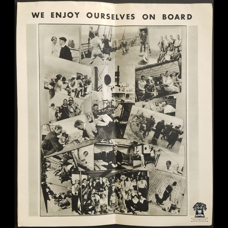 c1920s College Travel Club Europe Tourism Advertising Brochure - Steamship Train Rail Travel - 154 Boylston St Boston MA
