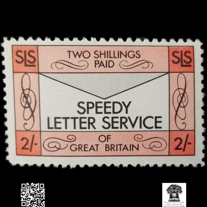 c1930 Speedy Letter Service Cinderella Poster Stamp - Great Britain - Express Mail Postal History