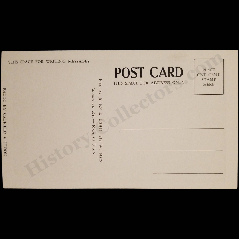 c1937 Julian R. Fisher Louisville Kentucky Flood Postcard (Not RPPC) - Beargrass Creek - Ballard Mills - Caulfield & Shook Photograph