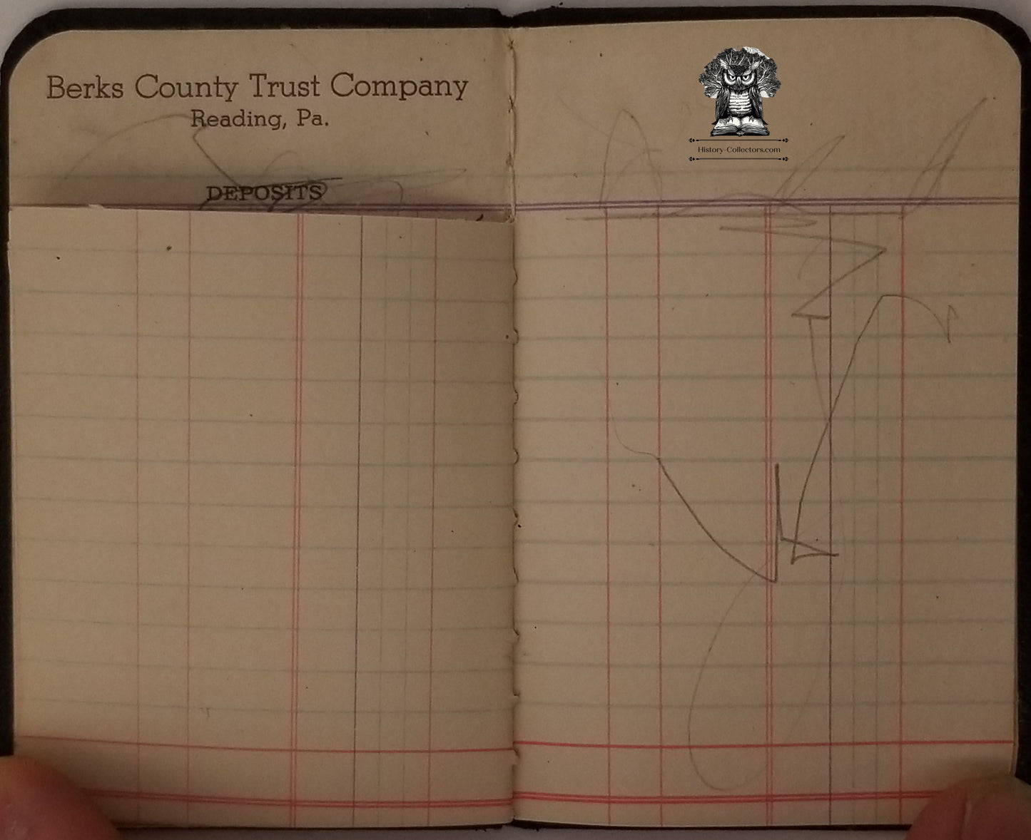 c1947 Savings Book Berks County Trust Company - Reading Pennsylvania