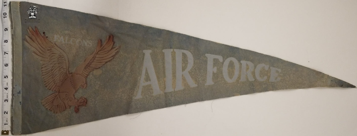 c1950s United States Air Force Academy Falcons Pennant - Lowry AF Base Colorado - NCAA Collegiate