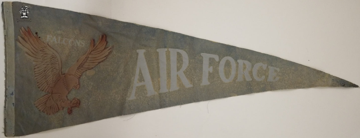 c1950s United States Air Force Academy Falcons Pennant - Lowry AF Base Colorado - NCAA Collegiate