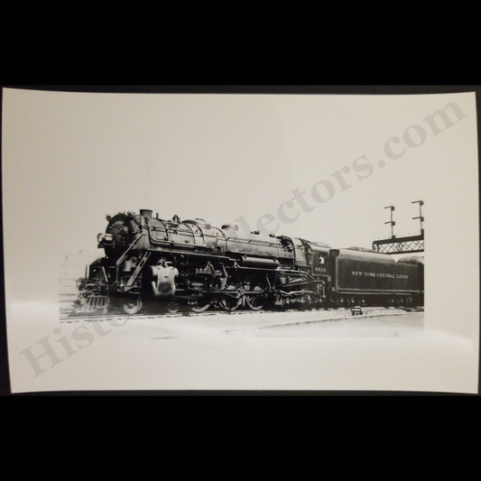 c1955 New York Central Lines Steam Engine Locomotive 6616 RPPC Real Photo Postcard - Kodak Stamp Box - Post WWII Era