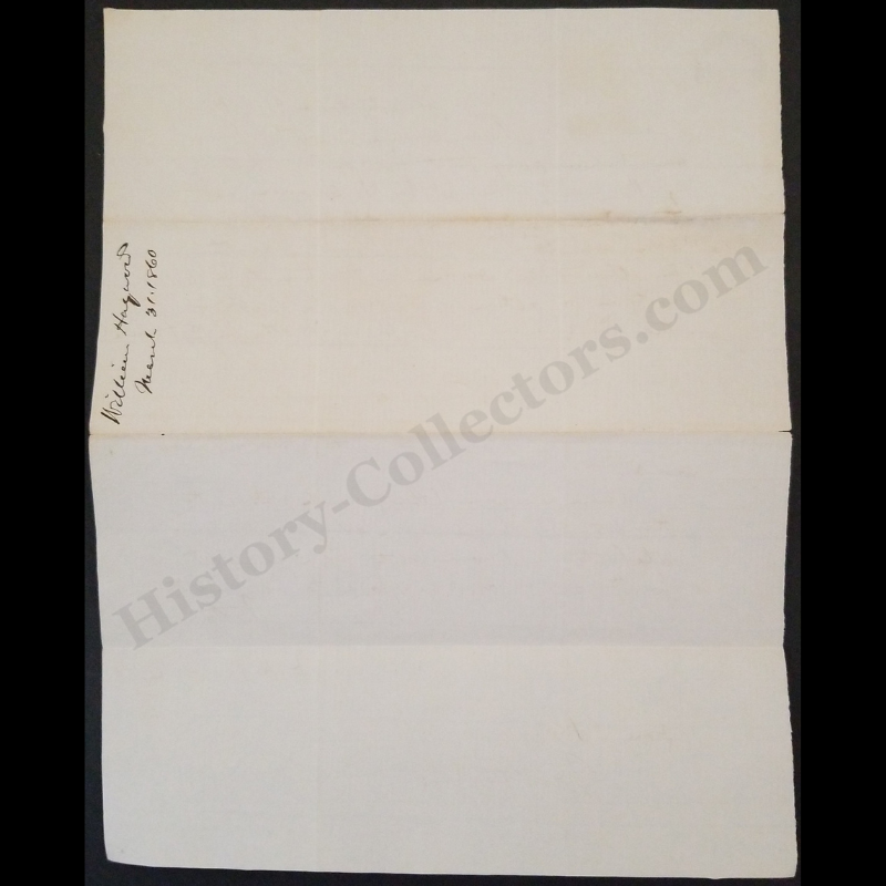 1860 Legal Correspondence Letter - Attorney William Heywood - John F. French - Honorable Andrew Tracy - Solomon Downer - March 31 - Essex County Vermont Litigation - Ready For Framing