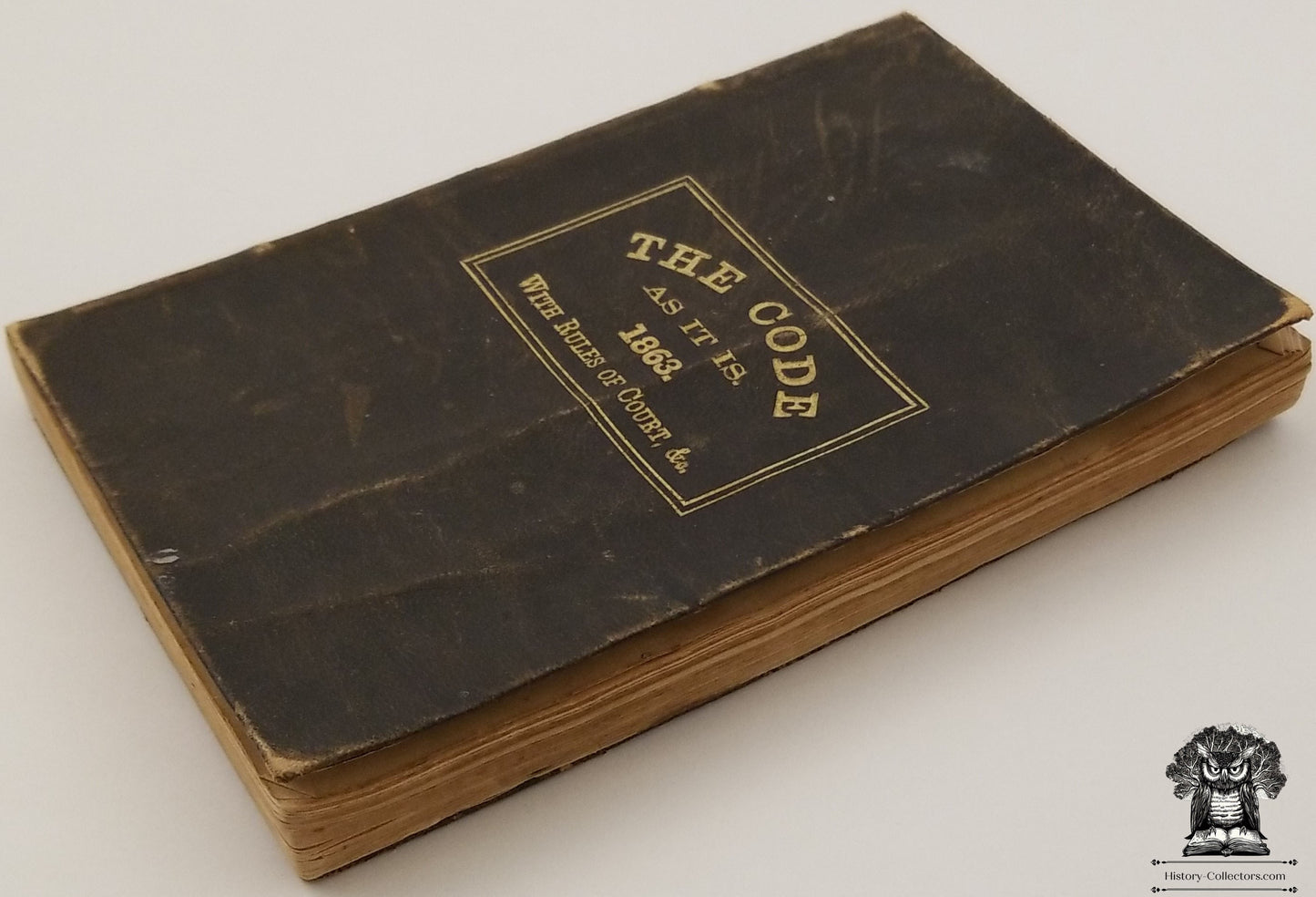 1863 State of New York Code of Procedure Rule of Court Law Book - Civil War Era