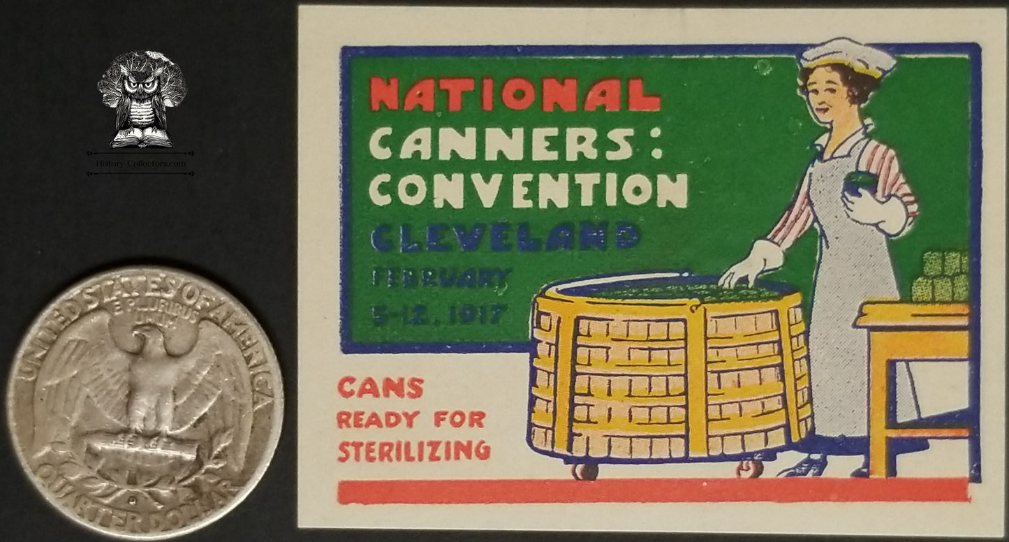 1917 National Canners Convention Exhibition Advertising Graphic - Cleveland OH