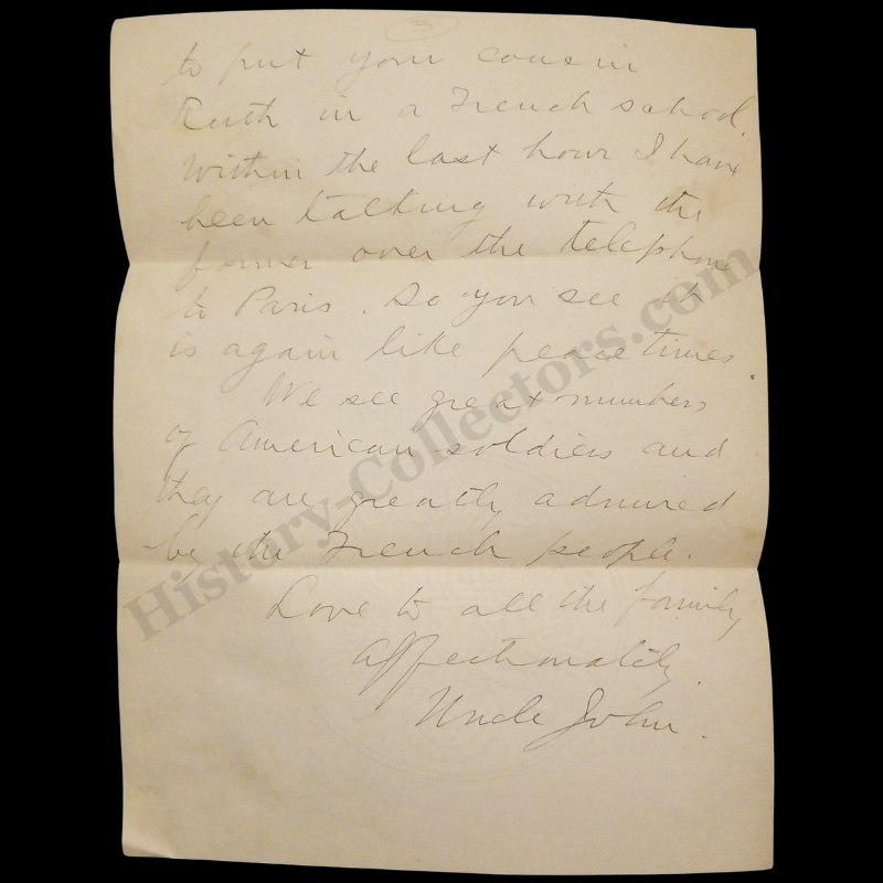 1918 WWI American Consular Cover - Belgian Govt In Exile - Havre France - Middleton Philadelphia Pennsylvania - Consulate Stationary - World War I Era - Ready For Framing