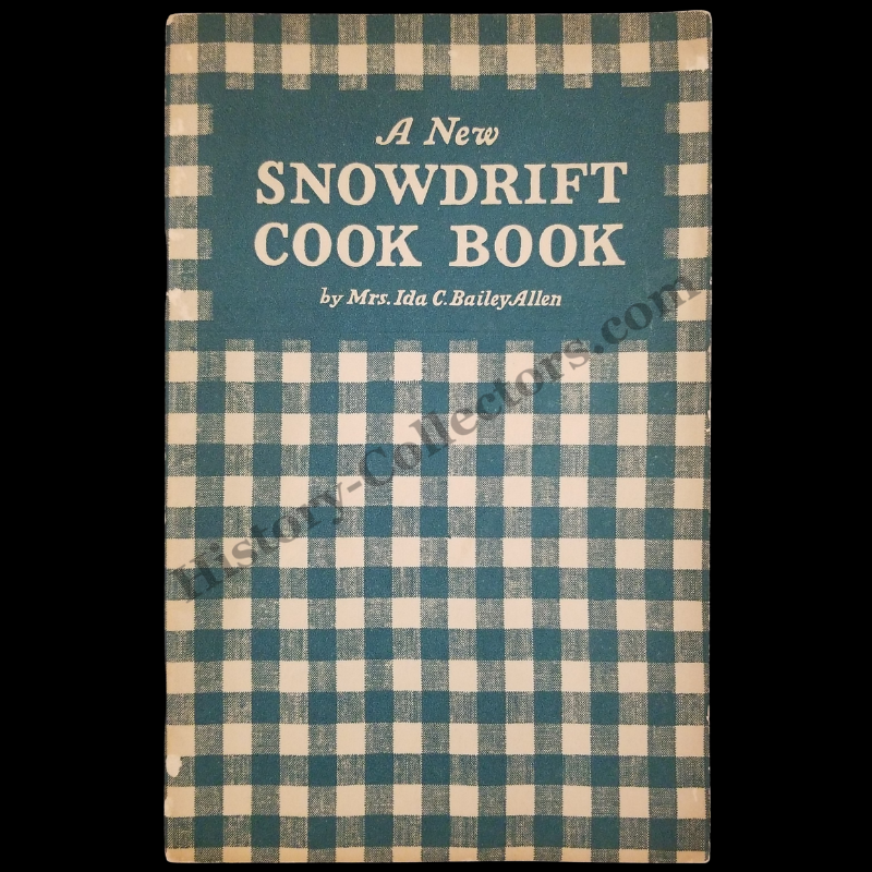 1922 Snowdrift Shortening Recipe Booklet Cook Book