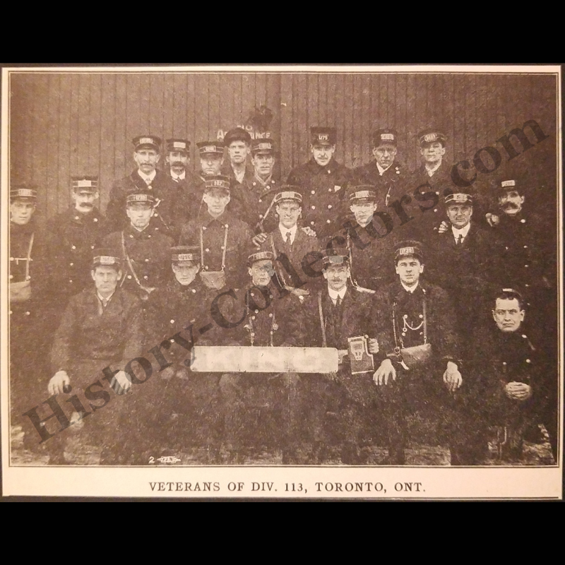 1928 Toronto Ontario Street Car Veterans Division 113 Print Clipping - Amalgamated Association Of Street And Electric Railway Employees Of America - Roaring Twenties Era - Ready For Framing