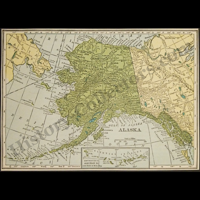 1929 Alaska Territory Map - Maritime Trade - Industrial Railroad Routes - Roaring Twenties Era - Ready For Framing