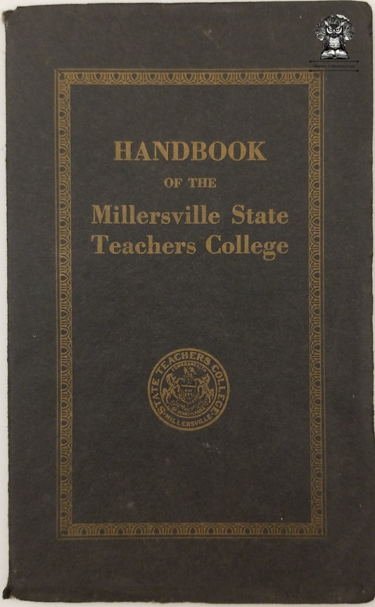 1933 Millersville State Teachers College Student Handbook Pennsylvania