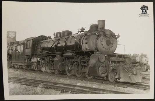 1948 RPPC Picture Postcard - CB&Q Railroad Coal Steam Engine Train 4100 - Denver Colorado