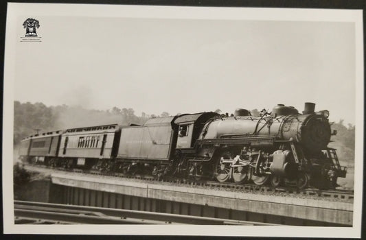1949 RPPC Picture Postcard - B&O Railroad Coal Steam Engine - Patterson Creek West Virginia - Photographer Kindig