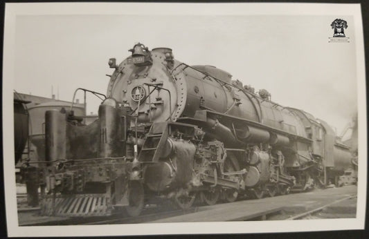 1949 RPPC Picture Postcard - B&O Railroad Engine Train 7450 - Grafton West Virginia - R.H. Kindig - Kodak Stamp Box