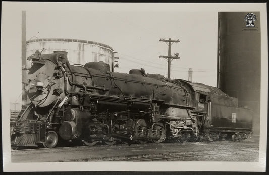 1952 RPPC Picture Postcard - C&S Railroad Coal Steam Engine 906 - Denver Colorado - Photographer Robert Andrews - Kodak Stamp Box