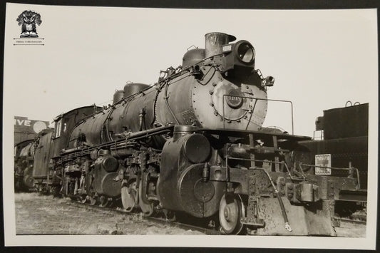 1953 RPPC Picture Postcard - CB&Q Railroad Coal Steam Engine Train 4108 - Denver Colorado - Kodak Stamp Box