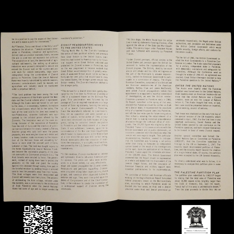 1958 Story Of Modern Zionism Newsletter Part Eleven - Secrets Of The Synagogue Of Satan - Don Bell Reports Commentary - December 26 - Anti-Zionism - Israel Geopolitical Criticism