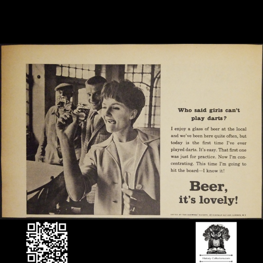 1962 British Drink Beer Print Advertisement Clipping - Brewers Society - England - Ready For Framing