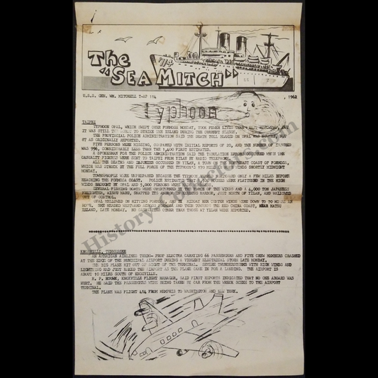 1962 U.S. Navy Shipboard Newsletter - U.S.S. Gen. W. M. Mitchell T-AP-114