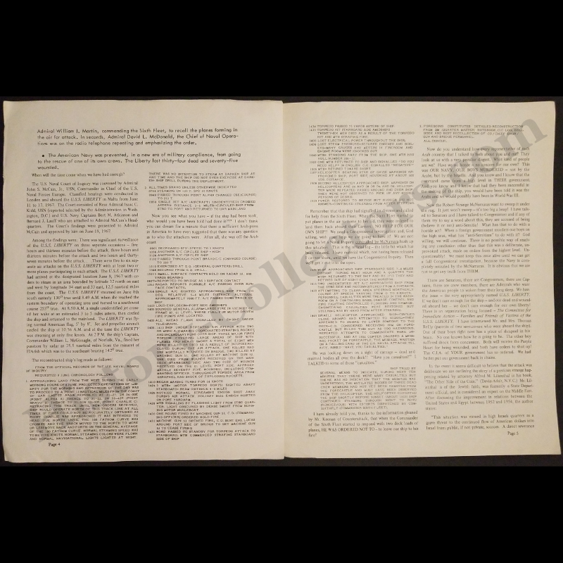 1967 Richard Cotten Conservative Newsletter - USS Liberty Attack - Israel Six-Day War - Cold War Era - Volume 5 - August 23-25 - Bakersfield California - Anti-Zionist Ideology - Ready For Framing