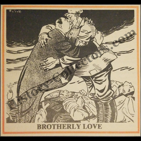 1978 Communist China Soviet Russia Crushing Christianity Illustration Clipping - New Christian Crusade Church - Late Cold War Era - Ready For Framing