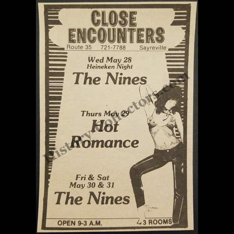 1980 Close Encounters Print Advertisement Clipping - Route 35 Sayreville New Jersey - Urban Nightlife Entertainment - Cold War Era - Ready For Framing