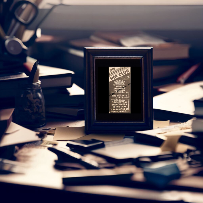 1980 Hot Club Print Advertisement Clipping - 21st And South Street Philadelphia Pennsylvania - Orchestral Manoeuvres in the Dark (OMD) - Crash Course in Science - The Mutants - Urban Nightlife Entertainment - Late Cold War Era - Ready For Framing