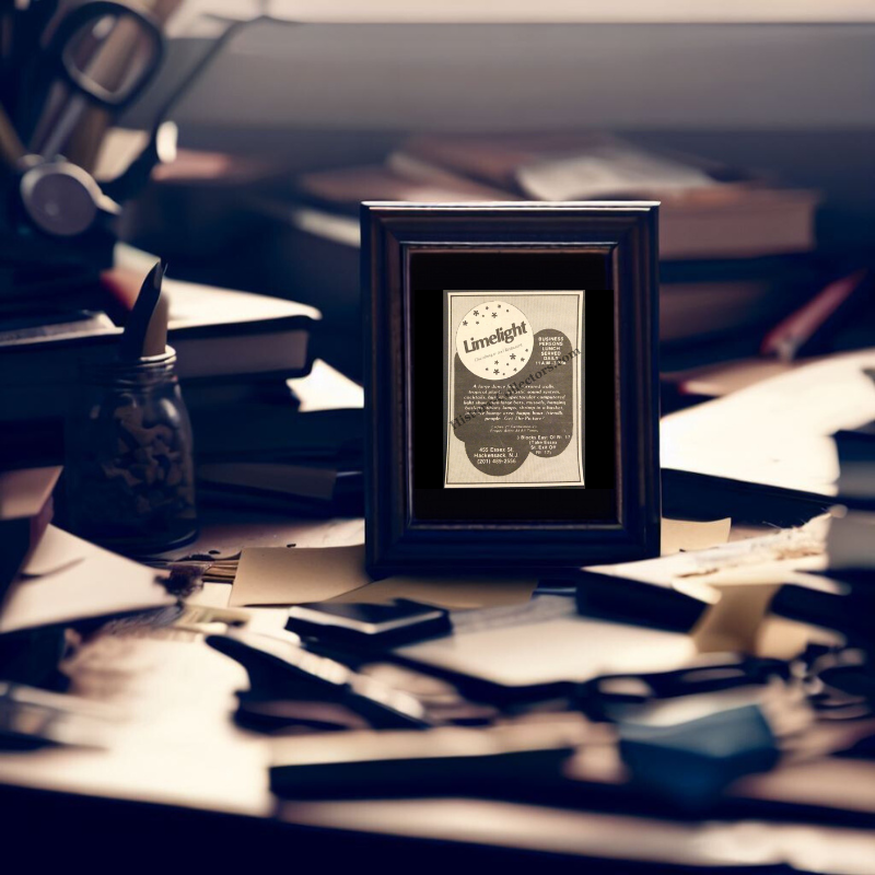 1980 Limelight Discotheque Restaurant Print Advertisement Clipping - 455 Essex Street Hackensack New Jersey - Hospitality Industry - Urban Nightlife Entertainment - Late Cold War Era - Ready For Framing