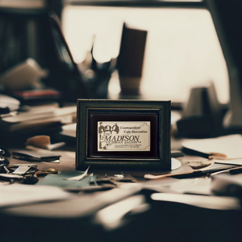 1980 Madison Victorian Saloon Print Advertisement Clipping - 14th & Washington Street Hoboken New Jersey - Cosmopolitan Cafe - Cold War Era - Ready For Framing