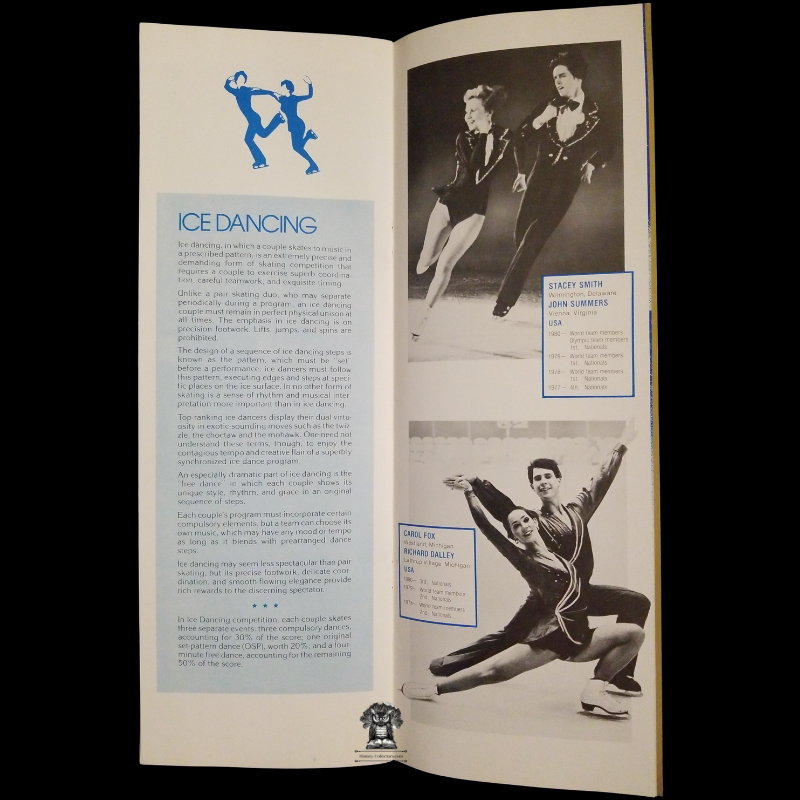 1980 Olympic Figure Skating Tour Program Booklet Itinerary - USFSA - Pair Skating - Free Skating - Ice Dancing - Champions 1908 To 1980 - Scott Hamilton - 1981 Itinerary