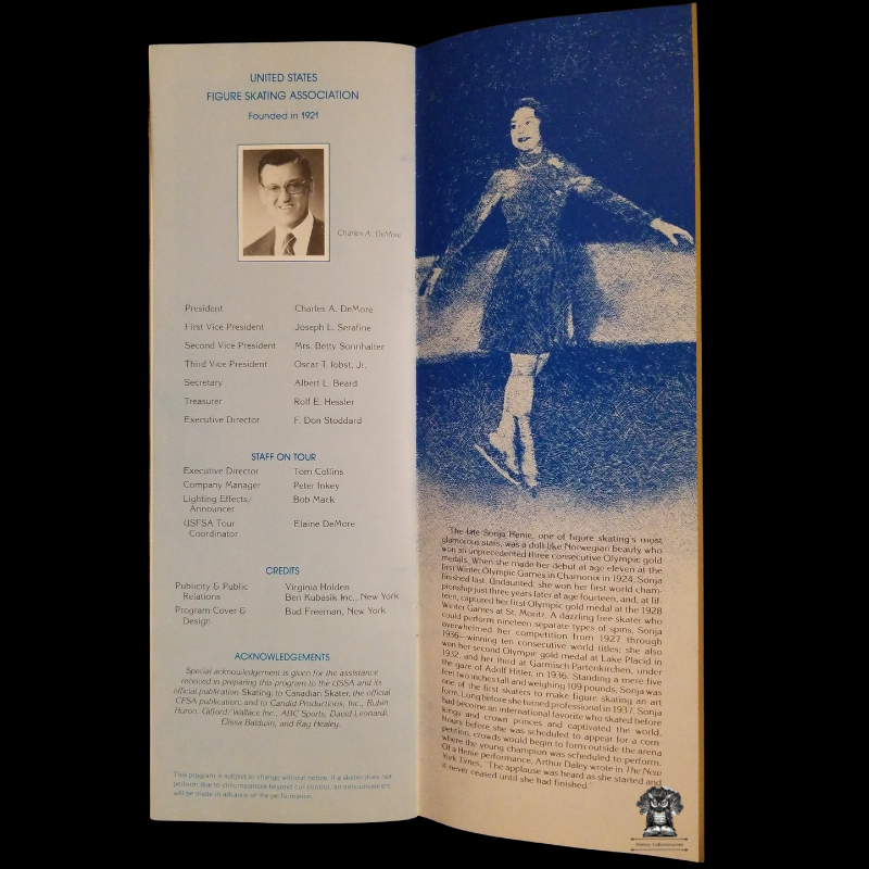 1980 Olympic Figure Skating Tour Program Booklet Itinerary - USFSA - Pair Skating - Free Skating - Ice Dancing - Champions 1908 To 1980 - Scott Hamilton - 1981 Itinerary