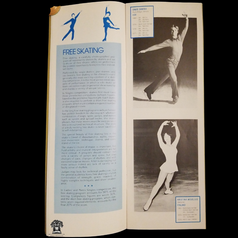 1980 Olympic Figure Skating Tour Program Booklet Itinerary - USFSA - Pair Skating - Free Skating - Ice Dancing - Champions 1908 To 1980 - Scott Hamilton - 1981 Itinerary