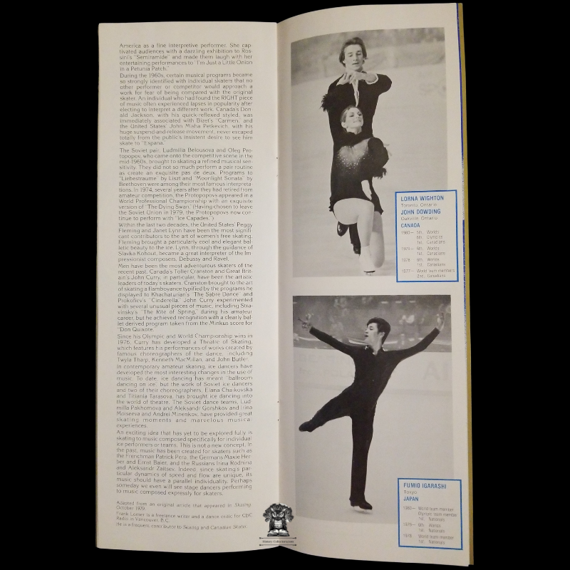 1980 Olympic Figure Skating Tour Program Booklet Itinerary - USFSA - Pair Skating - Free Skating - Ice Dancing - Champions 1908 To 1980 - Scott Hamilton - 1981 Itinerary