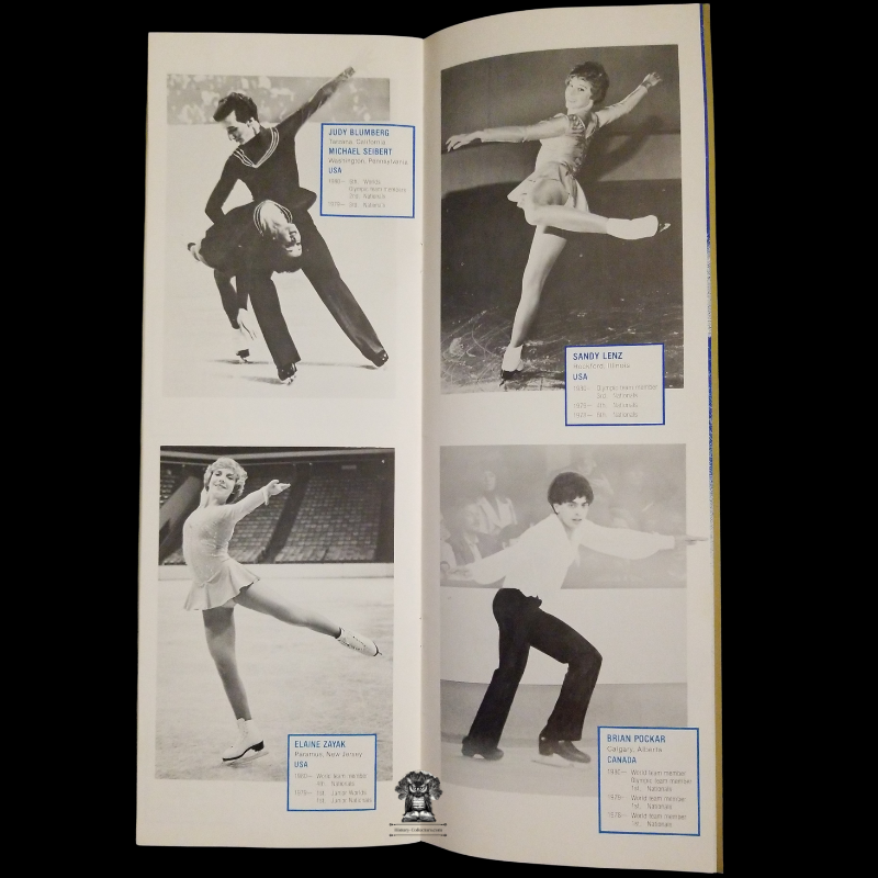 1980 Olympic Figure Skating Tour Program Booklet Itinerary - USFSA - Pair Skating - Free Skating - Ice Dancing - Champions 1908 To 1980 - Scott Hamilton - 1981 Itinerary