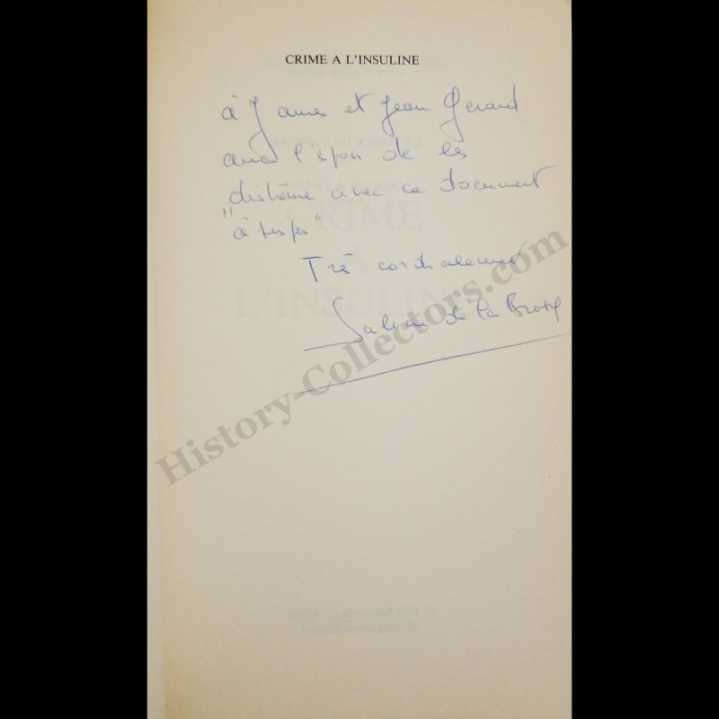 1982 Le Droit De Parler By Louis Pauwels - Autograph Signed c1983 Presentation Copy To Ambassador Jean Broward Shevlin Gerard - Reagan Era - Written In French