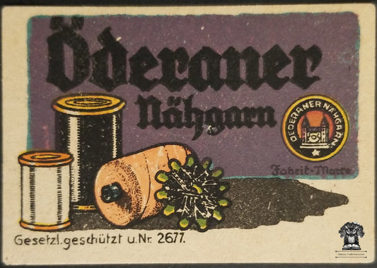 Antique German Thread Advertising Graphic