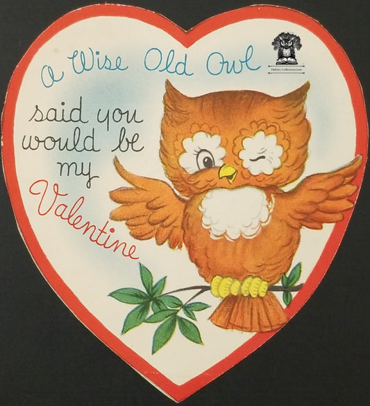 Children's Exchange Valentine's Day Card - Wise Old Owl