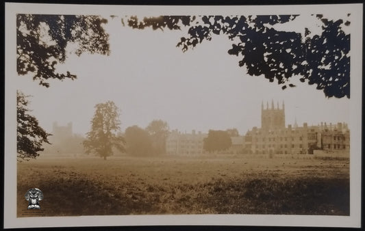 RPPC Picture Postcard - Christ Church College Meadow - Oxford University England - AZO Stamp Box