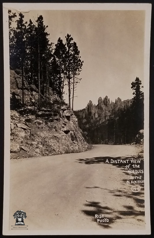 RPPC Picture Postcard - Needles of the Black Hills Custer State Park South Dakota - Rise Photo - SSSS Stamp Box
