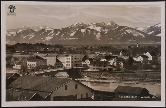 RPPC Picture Postcard - Rosenheim to Wendelstein Bavaria Germany Bavarian Alps