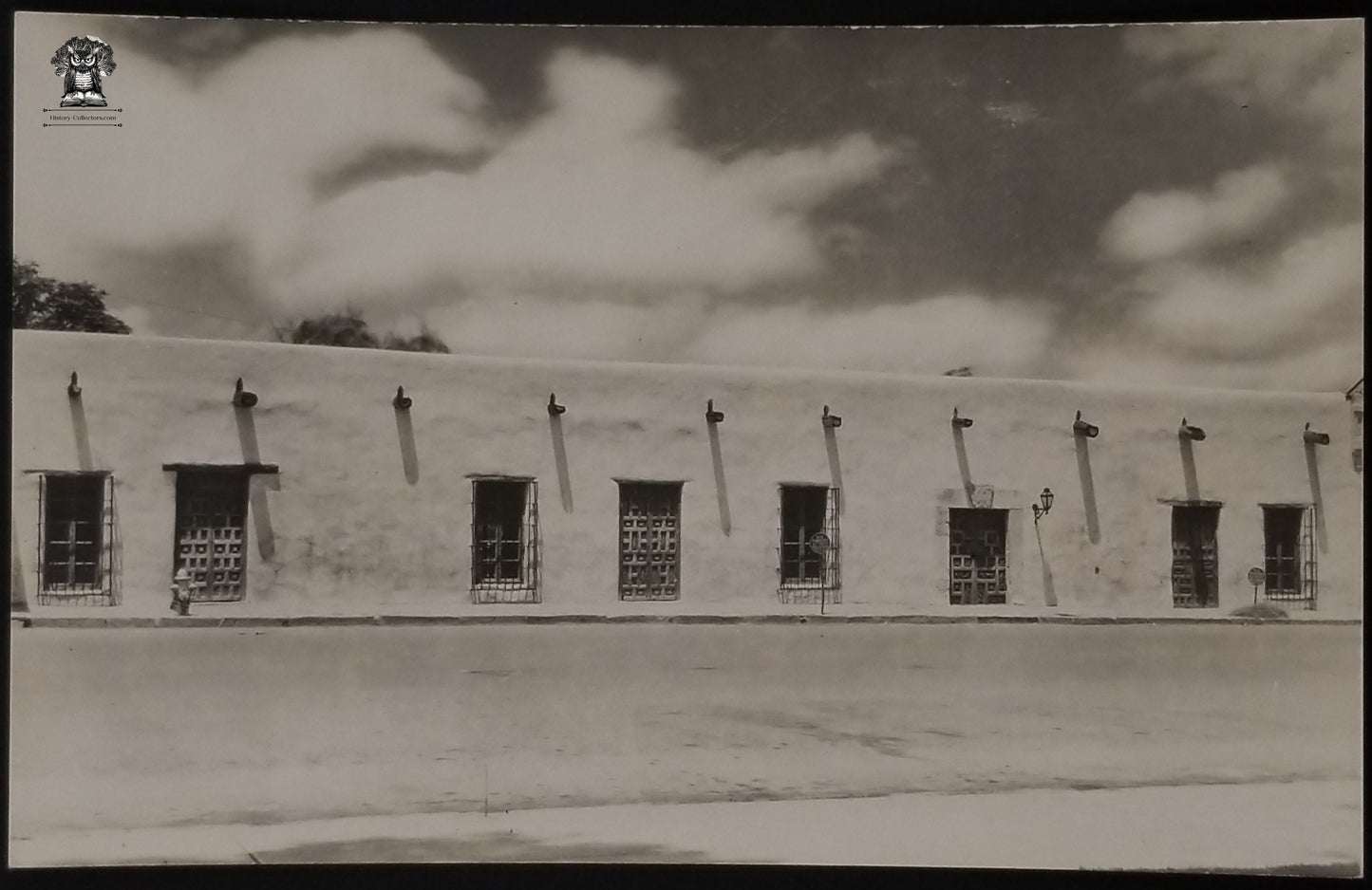 RPPC Picture Postcard - Southwest Adobe Architecture Building Kodak Paper Stamp Box