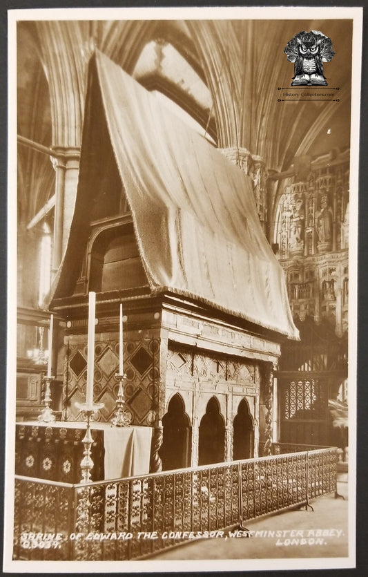 RPPC Picture Postcard - Westminster Abbey Shrine of Edward the Confessor London England - Produced By Valentine's