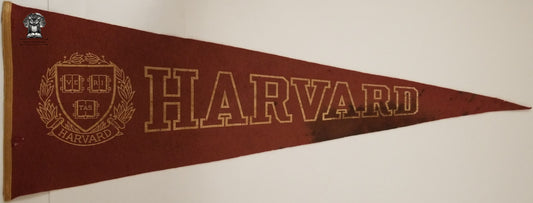 Vintage Harvard University Coat Of Arms Pennant - Cambridge MA