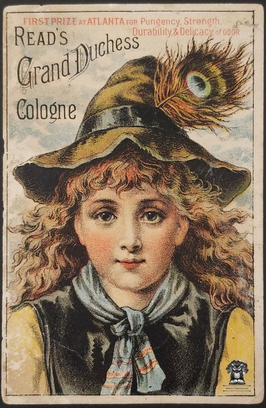 c1880s Read's Grand Duchess Cologne Advertising Trade Card - Baltimore MD