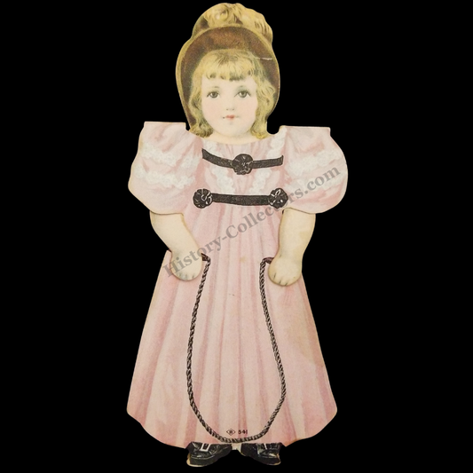 c1895 Dr. Ray Vaughn Pierce’s Advertising Paper Doll Die Cut - People's Common Sense Medical Advisor - World’s Dispensary Medical Association Buffalo New York - Female Derangement Cure - Progressive Gilded Age Era - Ready For Framing