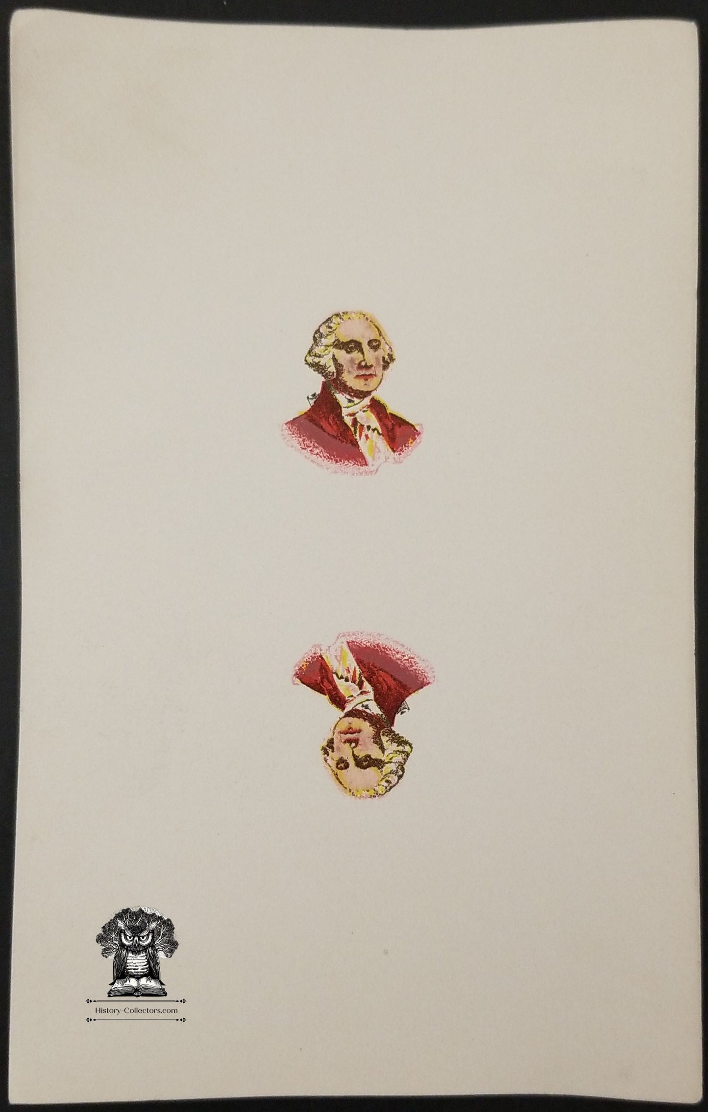 c1900 Celluloid Pinback Proof Die Cut - Patriotic George Washington Portrait