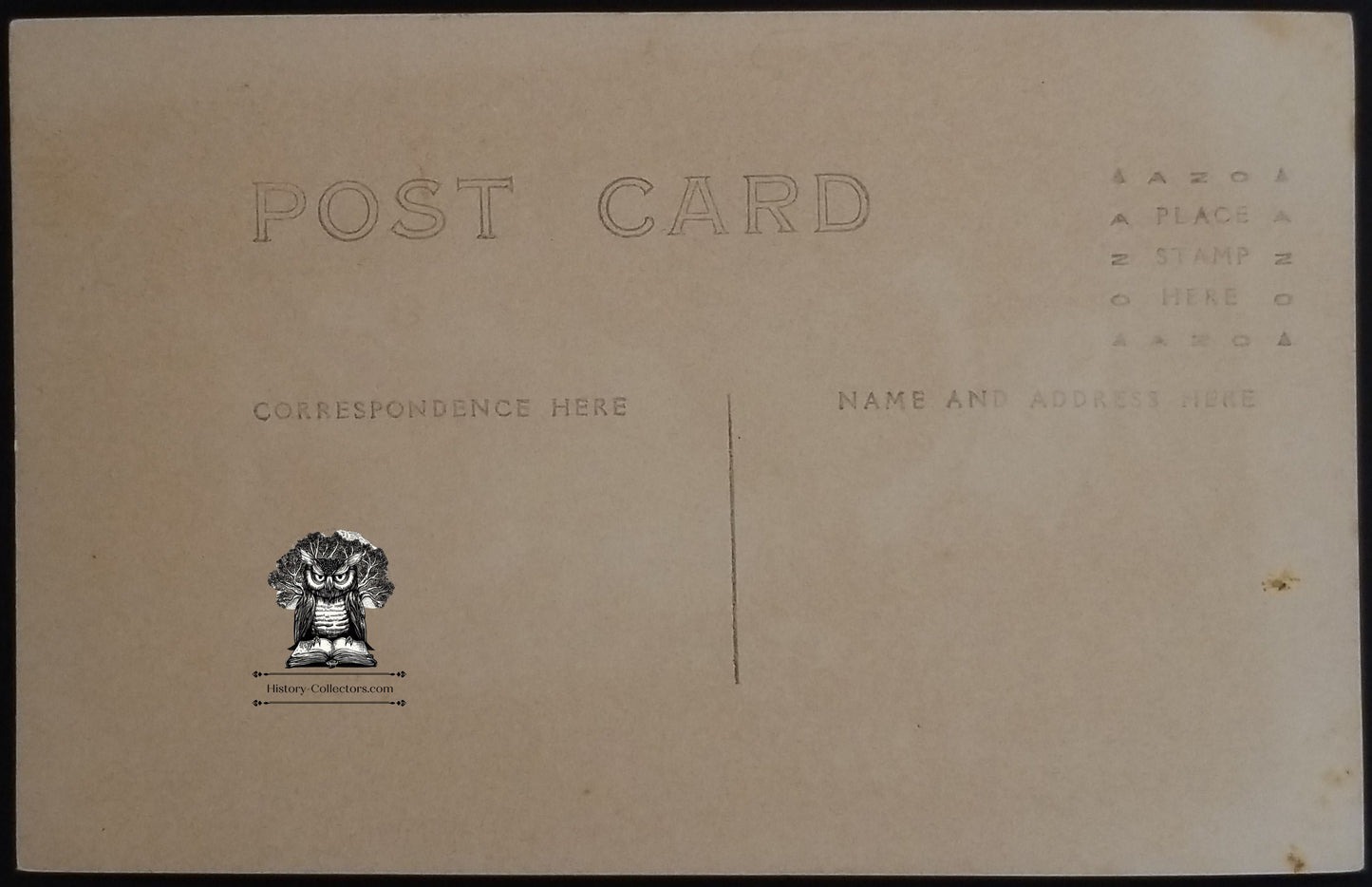 c1904 RPPC Picture Postcard - Teen Girl Studio Portrait Edwardian Fashion White Dress Locket - AZO Stamp Box