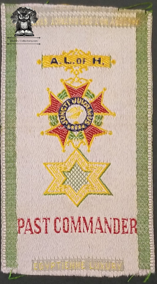 c1910 American Legion of Honor Fraternal Tobacco Silk - Past Commander