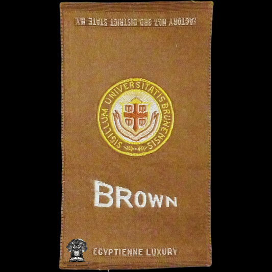 c1910 Brown University Tobacco Cigarette Silk - American Tobacco Company - Factory No 7 - 3rd District State New York - Egyptienne Luxury - Advertising Premium